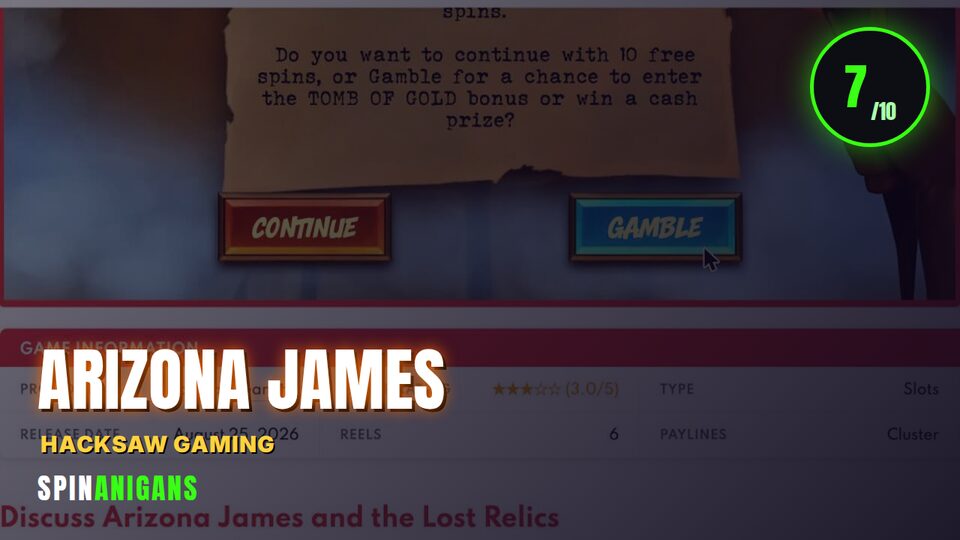 Arizona James and the Lost Relics
